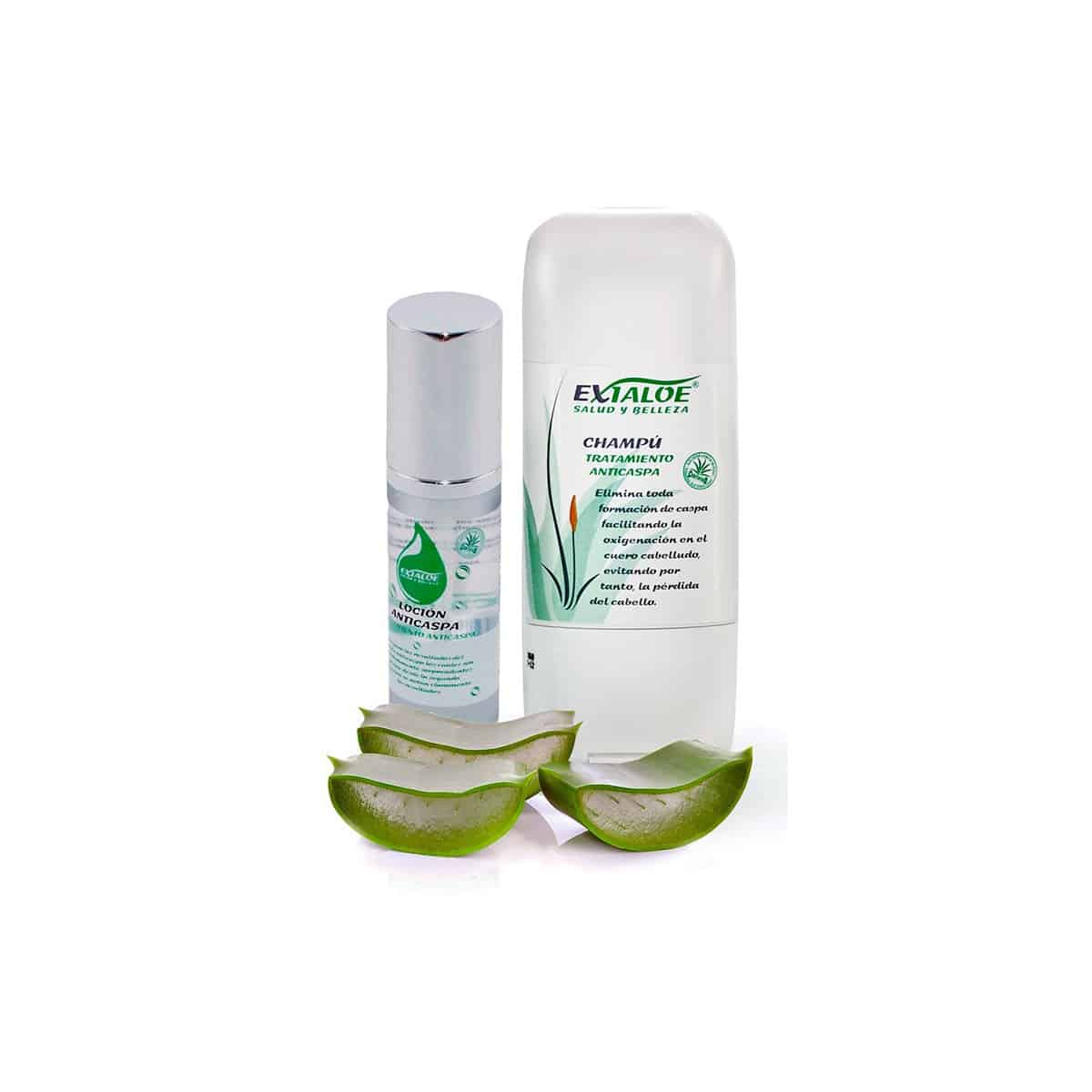 TRATAMIENTO CHAMPÚ Y LOCIÓN ANTI-CASPA CON ALOE VERA