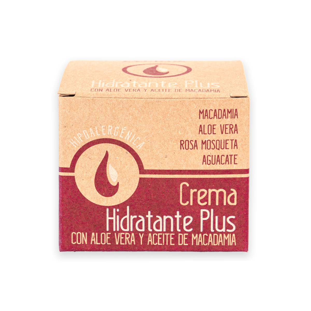 Crema hidratante con Aloe Vera y aceite de nuez de Macadamia